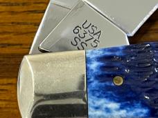 Case XX 10-Dot 2010 6375 SS Ltd Ed Noccalula Knife Collectors Large Stockman w/Jigged Blue Bone Scal