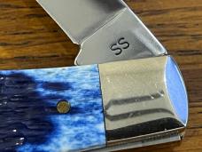 Case XX 10-Dot 2010 6375 SS Ltd Ed Noccalula Knife Collectors Large Stockman w/Jigged Blue Bone Scal