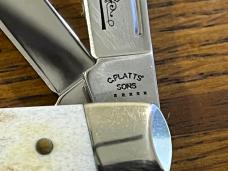 Case XX 54052 SS C. Plattts' Sons Congress Folding Knife w/Jigged Bone Scales Case XX 54052 SS C. Plattts' Sons Congress Folding Knife w/Jigged Bone Scales