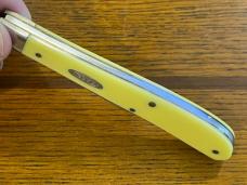 Case XX 3- Dot 30148CV 1997 Slimline Trapper w/Yellow Synthetic Scales Case XX 3- Dot 30148CV 1997 Slimline Trapper w/Yellow Synthetic Scales
