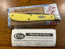Case XX 3- Dot 30148CV 1997 Slimline Trapper w/Yellow Synthetic Scales Case XX 3- Dot 30148CV 1997 Slimline Trapper w/Yellow Synthetic Scales