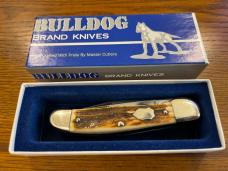 Bulldog 2-Blade Copperhead Folding Knife w/Stag Scales Germany 