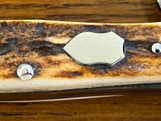 Bulldog 2-Blade Copperhead Folding Knife w/Stag Scales Germany 