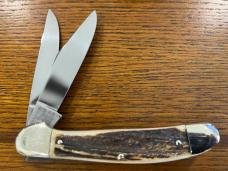 Bulldog 2-Blade Copperhead Folding Knife w/Stag Scales Germany 