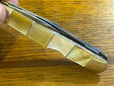 Frost Cutlery Ocoee River 574GLP Lockback Wittler Folding Knife w/Gold Lip Pearl Inlaid Handle Frost Cutlery Ocoee River 574GLP Lockback Wittler Folding Knife w/Gold Lip Pearl Inlaid Handle