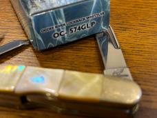Frost Cutlery Ocoee River 574GLP Lockback Wittler Folding Knife w/Gold Lip Pearl Inlaid Handle Frost Cutlery Ocoee River 574GLP Lockback Wittler Folding Knife w/Gold Lip Pearl Inlaid Handle