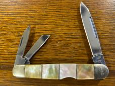 Frost Cutlery Ocoee River 574GLP Lockback Wittler Folding Knife w/Gold Lip Pearl Inlaid Handle Frost Cutlery Ocoee River 574GLP Lockback Wittler Folding Knife w/Gold Lip Pearl Inlaid Handle