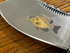 Frost Cutlery Ocoee River Cutlery 2-Blade Sunfish Folding Knife w/Inlaid Mother of Pearl & Abalone H