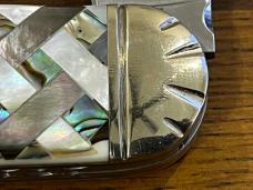 Frost Cutlery Ocoee River Cutlery 2-Blade Sunfish Folding Knife w/Inlaid Mother of Pearl & Abalone H