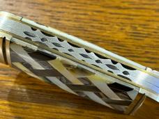 Frost Cutlery Ocoee River Cutlery 2-Blade Sunfish Folding Knife w/Inlaid Mother of Pearl & Abalone H