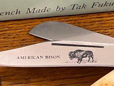 Marbles Benchmade/Tak Fukuta "American Bison" 3-Blade Stockman Folding Knife Japan