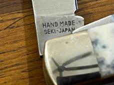 Marbles Benchmade/Tak Fukuta "American Bison" 3-Blade Stockman Folding Knife Japan
