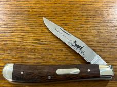Marbles White Tailed Deer Single Blade Trapper w/Wood Scales Japan Marbles White Tailed Deer Single Blade Trapper w/Wood Scales Japan