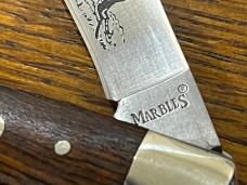 Marbles White Tailed Deer Single Blade Trapper w/Wood Scales Japan Marbles White Tailed Deer Single Blade Trapper w/Wood Scales Japan