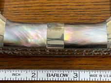 Parker Custom Series "Excalibur" Limited Edition Black Pearl Gunboat Canoe Knife Japan SN#713