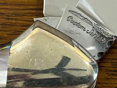 Parker Custom Series "Excalibur" Limited Edition Black Pearl Gunboat Canoe Knife Japan SN#713
