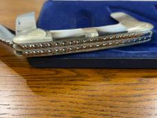 Parker Custom Series "Excalibur" Limited Edition Black Pearl Gunboat Canoe Knife Japan SN#713