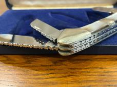 Parker Custom Series "Excalibur" Limited Edition Black Pearl Gunboat Canoe Knife Japan SN#713