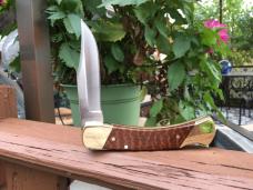 Schrade LB7 with Stabilized Snakewood Handles