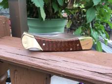 Schrade LB7 with Stabilized Snakewood Handles