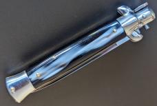 NOS GIOVANNI BELTRAME GENUINE IMITATION BUFFALO HORN 23cm=9" FLAT BLADE STILETTO NOS GIOVANNI BELTRAME GENUINE IMITATION BUFFALO HORN 23cm=9" FLAT BLADE STILETTO