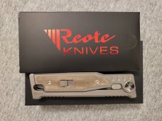 *NIB* REATE EXO-M GRAVITY OTF KNIFE w/GREEN MICARTA TITANIUM HANDLE