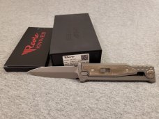 *NIB* REATE EXO-M GRAVITY OTF KNIFE w/GREEN MICARTA TITANIUM HANDLE