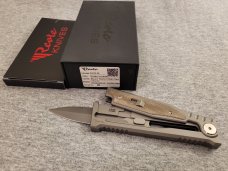 *NIB* REATE EXO-M GRAVITY OTF KNIFE w/GREEN MICARTA TITANIUM HANDLE