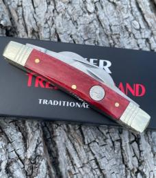 TREE BRAND BOKER ** SMOOTH RED BONE 1095 CARBON 4 BLADE CONGRESS