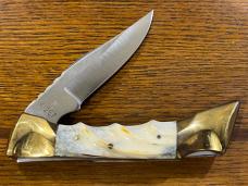 Parker-IMAI K267 Lockback Folding Knife w/Carved Smooth Bone Scales Japan Parker-IMAI K267 Lockback Folding Knife w/Carved Smooth Bone Scales Japan
