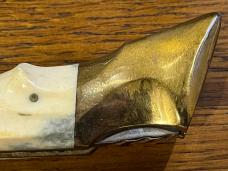 Parker-IMAI K267 Lockback Folding Knife w/Carved Smooth Bone Scales Japan Parker-IMAI K267 Lockback Folding Knife w/Carved Smooth Bone Scales Japan