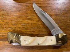 Parker-IMAI K-250 Lockback Knife w/Sculpted Smooth Bone Scales Japan Parker-IMAI K-250 Lockback Knife w/Sculpted Smooth Bone Scales Japan