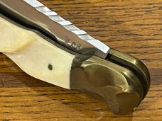 Parker-IMAI K-250 Lockback Knife w/Sculpted Smooth Bone Scales Japan Parker-IMAI K-250 Lockback Knife w/Sculpted Smooth Bone Scales Japan
