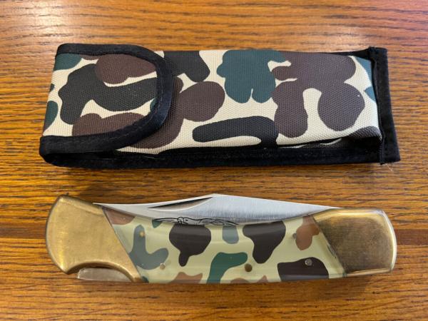 Parker-IMAI K-139 Lockback Folding Knife w/Camo Scales Japan Parker-IMAI K-139 Lockback Folding Knife w/Camo Scales Japan
