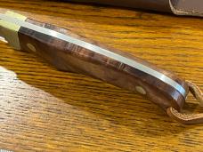 Schrade 6 7/8" Drop Point Old Timer PH2W Knife w/Burled Ironwood Scales