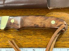 Schrade 6 7/8" Drop Point Old Timer PH2W Knife w/Burled Ironwood Scales