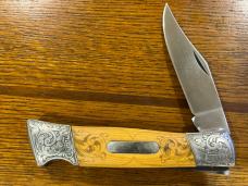 Schrade I*XL Wolstenholm M-1615 Lockback Folding Knife w/Orange Bone Scales England Schrade I*XL Wolstenholm M-1615 Lockback Folding Knife w/Orange Bone Scales England