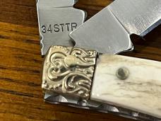 Schrade Uncle Henry 34STTR 175th Anniversary Texas Rangers 3-Blade Stockman Folding Knife Schrade Uncle Henry 34STTR 175th Anniversary Texas Rangers 3-Blade Stockman Folding Knife