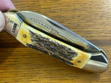 Schrade I*XL Wostenholm Canoe Folding Knife w/Burnt Stag Scales SN#08786 England 