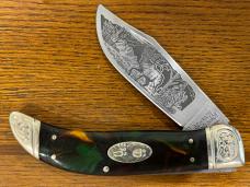 Schrade Collectors Series SCLELK 2008 Limited Issue Elk Clasp Folding Knife Schrade Collectors Series SCLELK 2008 Limited Issue Elk Clasp Folding Knife