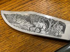 Schrade Collectors Series SCLELK 2008 Limited Issue Elk Clasp Folding Knife Schrade Collectors Series SCLELK 2008 Limited Issue Elk Clasp Folding Knife