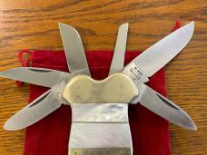 Parker & Son M-1431 Exibition 12-Blade Folding Knife w/Mother of Pearl Inlaid Handle Japan-- RARE!!! Parker & Son M-1431 Exibition 12-Blade Folding Knife w/Mother of Pearl Inlaid Handle Japan-- RARE!!!