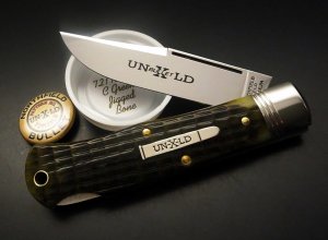 Great Eastern Cutlery Northfield #72 Bullet Cody Scout Lockback C Green Jigged Bone GEC 721123LB