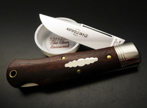 Great Eastern Cutlery Northfield #72 Cody Scout Lockback Che Chen Rosewood GEC 721123LB