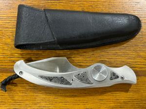 Citizen Stainless Steel Push Dagger Folding Knife 