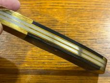 Compass Instrument "Panther" 2-Blade Folding Knife w/Hardwood Scales Japan Compass Instrument "Panther" 2-Blade Folding Knife w/Hardwood Scales Japan