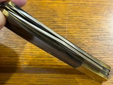Compass Instrument "Panther" 2-Blade Folding Knife w/Hardwood Scales Japan Compass Instrument "Panther" 2-Blade Folding Knife w/Hardwood Scales Japan