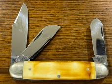 Fight'n Rooster Frank Buster Celebrated Cutlery 1985 Ltd Ed 3-Blade Stockman Folding Knife Germany Fight'n Rooster Frank Buster Celebrated Cutlery 1985 Ltd Ed 3-Blade Stockman Folding Knife Germany