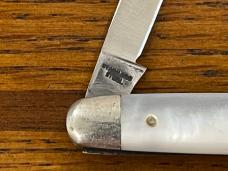 I*XL Wostenholm 2-Blade Pen Knife w/Mother of Pearl Scales England