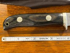 Parker 6 1/2" Drop Point Hunting Knife w/Stainless Steel Blade & Pakkawood Scales Japan Parker 6 1/2" Drop Point Hunting Knife w/Stainless Steel Blade & Pakkawood Scales Japan